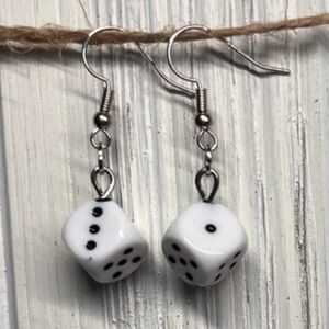 Fun dice earrings